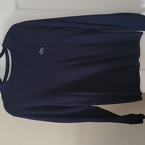 LACOSTE Mens Navy Blue Sleep shirt In Size Medium